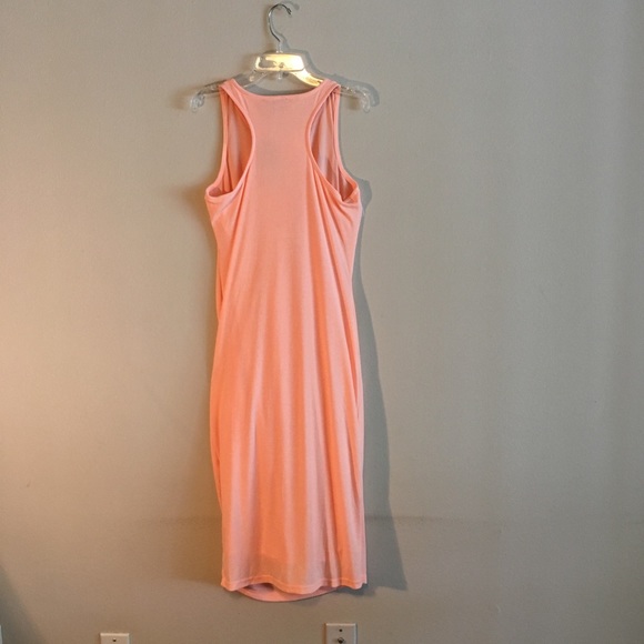 Pastel Tank Dress Racerback Ruched Stretch Bodycon - Picture 5 of 8